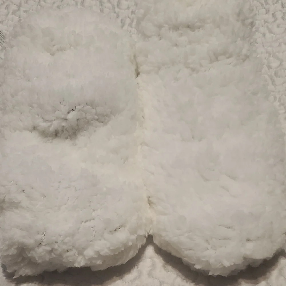 Cozy Black and White Knit Mittens - Picture 7 of 9